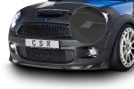 CSR Frontspoiler | Cup-Spoilerlippe mit ABE für Mini Cooper S  R56 CSL512-S strukturiert schwarz matt (keine Lackierung erforderlich)