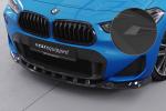 CSR Frontspoiler | Cup-Spoilerlippe mit ABE für BMW X2 F39 M-Paket CSL574-S strukturiert schwarz matt (keine Lackierung erforderlich)