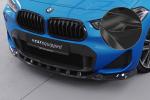 CSR Frontspoiler | Cup-Spoilerlippe mit ABE für BMW X2 F39 M-Paket CSL574-C Carbon Look Hochglanz (keine Lackierung erforderlich)