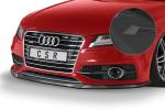 CSR Frontspoiler | Cup-Spoilerlippe mit ABE für Audi A7 S-Line / S7 C7 (Typ 4G) CSL607-S strukturiert schwarz matt (keine Lackierung erforderlich)