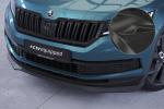 CSR Frontspoiler | Cup-Spoilerlippe mit ABE für Skoda Kodiaq CSL626-C Carbon Look Hochglanz (keine Lackierung erforderlich)