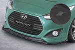 CSR Frontspoiler | Cup-Spoilerlippe mit ABE für Hyundai Veloster MK1 Turbo CSL719-S strukturiert schwarz matt (keine Lackierung erforderlich)