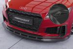 CSR Frontspoiler | Cup-Spoilerlippe mit ABE für Audi TT FV/8S S-Line / TTS FV/8S CSL739-C Carbon Look Hochglanz (keine Lackierung erforderlich)