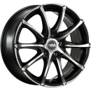 DBV Alufelge Tropez schwarz glänzend, front poliert 6.5x15 ET40 5x114.3 Nabe 74.1 KBA 49157