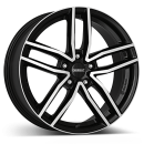 DEZENT Alufelge TR dark black/polished 7.5x18 ET40 5x112 Nabe 66.6 KBA 54026