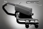 CSR Endschalldämpfer mit Endrohren R32 Look für Audi A1 VW Polo 5 Typ 6R ESD105