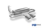 Fox passend für Ford Focus III ST Fließheck Endschalldämpfer quer Ausgang mittig - 2x115x85 Typ 32 mittig FO032025-348