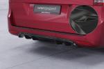 CSR Diffusor | Heckansatz mit ABE für Mercedes-Benz V-Klasse 447 HA301-C Carbon Look Hochglanz (keine Lackierung erforderlich)