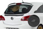 CSR Heckspoiler | Heckflügel mit ABE für Opel Corsa E HF831-S strukturiert schwarz matt (keine Lackierung erforderlich)