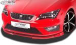RDX Frontspoilerlippe VARIO-X für SEAT Leon 5F FR + Cupra -2017 (auch SC und ST) Frontlippe Front Ansatz Vorne Spoilerlippe