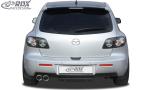 RDX Heckdiffusor U-Diff für MAZDA 3 2006-2009 Diffusor Heck Ansatz