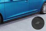 CSR Seitenschweller mit ABE für Seat Leon 3 (Typ 5F) ST / 5-Türer SS468-S strukturiert schwarz matt (keine Lackierung erforderlich)
