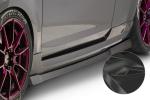 CSR Seitenschweller mit ABE für Ford Focus MK2 ST / Sport SS478-C Carbon Look Hochglanz (keine Lackierung erforderlich)