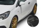 CSR Seitenschweller mit ABE für Opel Corsa E 3-Türer SS479-C Carbon Look Hochglanz (keine Lackierung erforderlich)