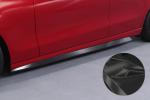 CSR Seitenschweller mit ABE für Mercedes Benz C-Klasse W206 / S206 SS552-C Carbon Look Hochglanz (keine Lackierung erforderlich)