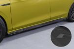 CSR Seitenschweller mit ABE für VW Golf 8 GTI, GTD, GTE, R-Line SS585-S Strukturiert schwarz matt (keine Lackierung erforderlich)