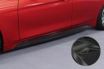 CSR Seitenschweller mit ABE für BMW 3er F30 / F31 SS595-C Carbon Look Hochglanz (keine Lackierung erforderlich)