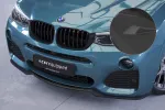 CSR Frontspoiler | Cup-Spoilerlippe mit ABE für BMW X4 (F26) M-Paket CSL558-S strukturiert schwarz matt (keine Lackierung erforderlich)