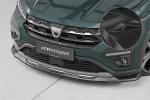 CSR Frontspoiler | Cup-Spoilerlippe mit ABE für Dacia Sandero Stepway CSL654-C Carbon Look Hochglanz (keine Lackierung erforderlich)