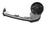 CSR Frontspoiler | Cup-Spoilerlippe mit ABE für Peugeot 3008 (3.Gen) / E-3008 CSL989-G Glossy schwarz Hochglanz (keine Lackierung erforderlich)