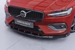 CSR Frontspoiler | Cup-Spoilerlippe mit ABE für Volvo S60 (3. Gen) / V60 (2. Gen) CSL830-C Carbon Look Hochglanz (keine Lackierung erforderlich)