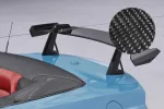 CSR Schwanenhals Heckflügel mit ABE für Ford Mustang MK6 Cabrio SHF047-D02-C Carbon Look Hochglanz (keine Lackierung erforderlich)