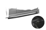 CSR Seitenschweller mit ABE für Mercedes Benz C-Klasse W206 / S206 SS554-G Glossy schwarz Hochglanz (keine Lackierung erforderlich)