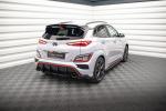 Maxton Design Heck Ansatz Flaps Diffusor V.1 für Hyundai Kona Mk1 schwarz Hochglanz