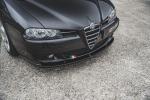 Maxton Design Front Ansatz für Alfa Romeo 156 Facelift schwarz matt
