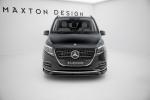 Maxton Design Front Ansatz für Mercedes-Benz V AMG-Line W447 Facelift 2 schwarz Hochglanz