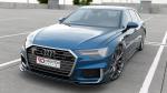 Maxton Design Front Ansatz V.1 für Audi A6 S-Line / S6 C8 / C8 Facelift schwarz Hochglanz